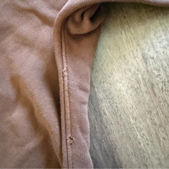 NEW Frank & Eileen Effie Capelet in Cinnamon Triple Fleece Funnel Neck Sz S - Picture 5 of 8